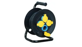 Technik Kabelhaspel 50Meter 16A - IP44  4-voudig H07RN-F | 3x1.5mm2 - Industriele kwaliteit Technik Kabelhaspel 50Meter 16A - IP44  4-voudig H07RN-F | 3x1.5mm2 - Industriele kwaliteit