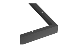 LCB LED LED paneel opbouw - 120x30cm Framesysteem - Zwart aluminium - 5cm hoog LCB LED LED paneel opbouw - 120x30cm Framesysteem - Zwart aluminium - 5cm hoog