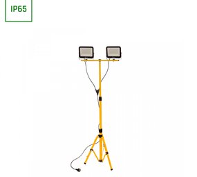 Spectrum voor de installateur LED Statief standaardset +  2X50W 4000K Schijnwerper 4000K - IP65 - incl. 2 meter kabel