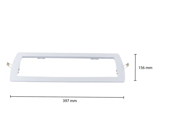 LCB LED Europe Inbouwframe Wit - 397x159mm - Toebehoren Nood portieklamp - Zaagmaat 357x119mm LCB LED Europe Inbouwframe Wit - 397x159mm - Toebehoren Nood portieklamp - Zaagmaat 357x119mm