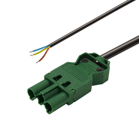 LCB LED Europe  3 Meter Aansluitsnoer zwart  - Male Connector | GST18i3 Wieland compatible | 3x1,5 MM²