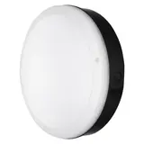 Ledvance LED Wandlamp Bulkhead Surface Sensor - IP65 Ø250MM - Zwart - 10W 800Lm - 3000k 830 Warm wit | IK10 Daglichtsensor Ledvance LED Wandlamp Bulkhead Surface Sensor - IP65 Ø250MM - Zwart - 10W 800Lm - 3000k 830 Warm wit | IK10 Daglichtsensor
