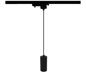 LCB LED Europe  LED Pendel hanglamp - 130MM Zwart  - voor 3Fase Spanningsrail  | GU10 Fitting -  60X130MM