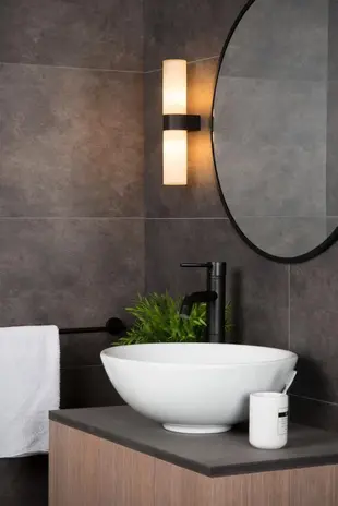 Lucide Wandlamp  - 2xG9 - IP44 - Zwart