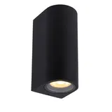 Lucide LED Wandlamp 160MM - Zwart Alu Up Downlight - ZARO Rond | IP44 - 2xGU10 - 68MM Breed Lucide LED Wandlamp 160MM - Zwart Alu Up Downlight - ZARO Rond | IP44 - 2xGU10 - 68MM Breed