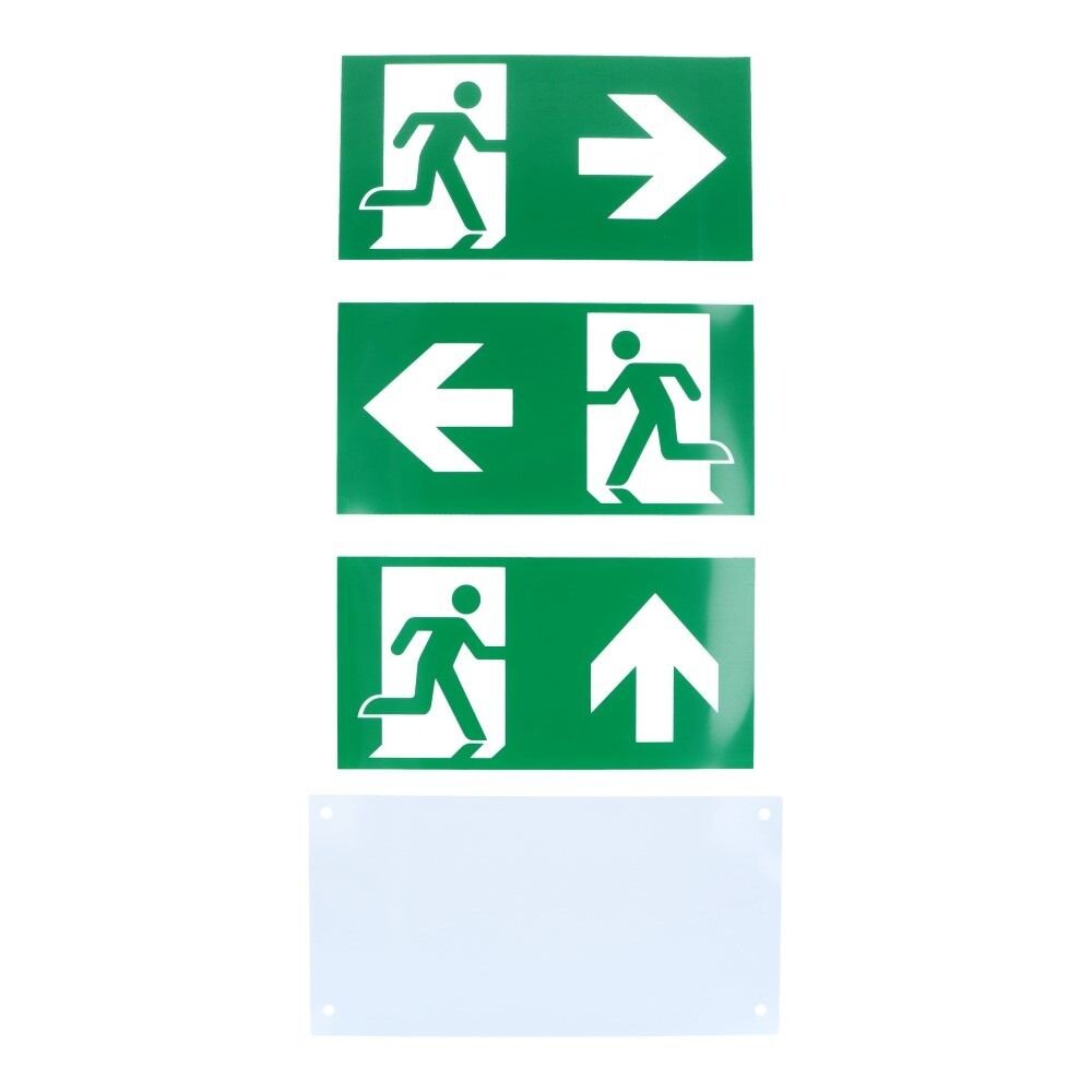 LCB LED Europe  LED Noodverlichting - Wit - 2W - Wand/ Plafond montage | Incl. Pictogram - LifePO4 3.2V 1.5Ah accu