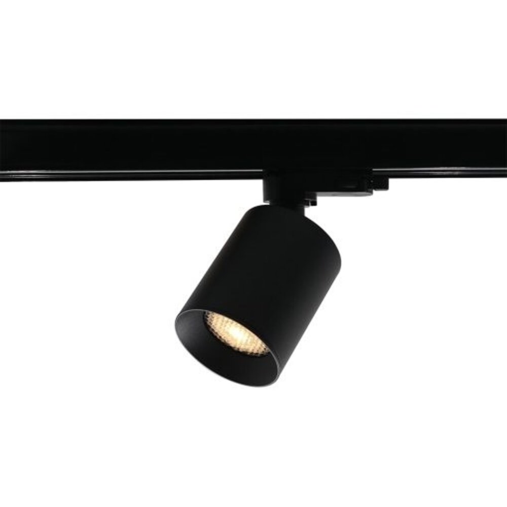 LCB LED Europe  LED 3F Railspot 130MM - Zwart Megano Mini - GU10 Fitting |  70MM breed  - Incl. Honinggraat - 3-Phase Universeel  230V