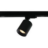 LCB LED Europe  LED 3F Railspot 130MM - Zwart Megano Mini - GU10 Fitting |  70MM breed  - Incl. Honinggraat - 3-Phase Universeel  230V