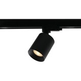 LCB LED Europe  LED 3F Railspot 130MM - Zwart Megano Mini - GU10 Fitting |  70MM breed  - Incl. Honinggraat - 3-Phase Universeel  230V