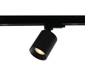 LCB LED Europe  LED 3F Railspot 130MM - Zwart Megano Mini - GU10 Fitting |  70MM breed  - Incl. Honinggraat - 3-Phase Universeel  230V