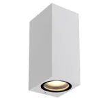 LED Wandlamp IP44 - Wit Zaro -  2xGU10 Fitting - 160MM Up Downlight |  68MM Breed - 230V LED Wandlamp IP44 - Wit Zaro -  2xGU10 Fitting - 160MM Up Downlight |  68MM Breed - 230V