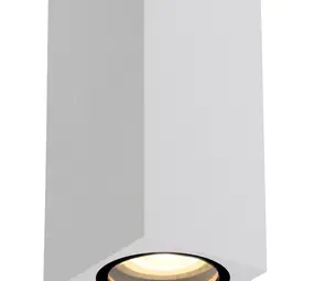 LED Wandlamp IP44 - Wit Zaro -  2xGU10 Fitting - 160MM Up Downlight |  68MM Breed - 230V