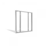 LCB LED Europe  LED Paneel Opbouw frame systeem -  Compleet systeem - 60x60x7 cm - Wit aluminium  | Geschikt voor Backlit en Sidelit panelen