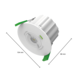 Ledvance Zakelijk: Professionele LED Verlichting & Armaturen LED Noodverlichting Inbouwspot - 1.3W 200Lm - Wit 104MM - 5700K 857 Daglicht | Zelftest functie -  Anti Paniek verlichting - Zaagmaat 95MM