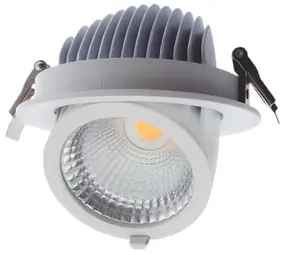 Macbright LED Downlight Kantelbaar - 182MM  Wit -  31.9W 4500Lm - 4000K 940 Koel Wit | Wieland GST18-3 - 5 jaar garantie