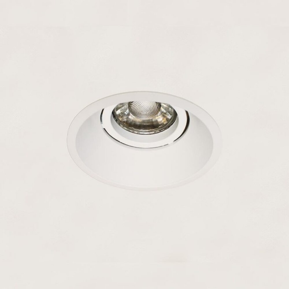 LCB LED Europe  Inbouwspot armatuur IP20 - Verzonken - Candice 85MM - Matt Wit - 1-Lichts | GU10 Fitting - Zaagmaat 75MM