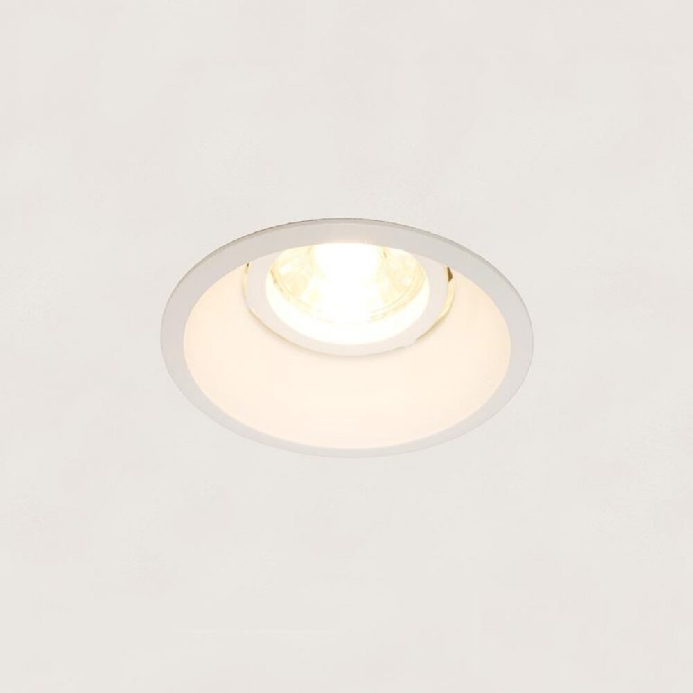 LCB LED Europe  Inbouwspot armatuur IP20 - Verzonken - Candice 85MM - Matt Wit - 1-Lichts | GU10 Fitting - Zaagmaat 75MM