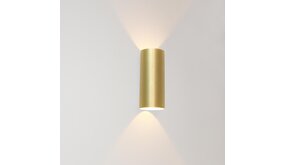 LCB LED LED Wandlamp Up Downlight - IP20 Goud -  72MM - 2x 4W 720lm - 2700K 827 Warm wit |  180MM hoog  - 230v - Dimbaar LCB LED LED Wandlamp Up Downlight - IP20 Goud -  72MM - 2x 4W 720lm - 2700K 827 Warm wit |  180MM hoog  - 230v - Dimbaar
