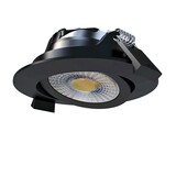 LCB LED Europe  LED Inbouwspot IP65 - 82MM Mat Zwart - 6W 580Lm  - CCT 827 - 830 - 840 Multi Color Switch | Zaagmaat 67MM Triac Dimbaar - Inclusief Lasdoos