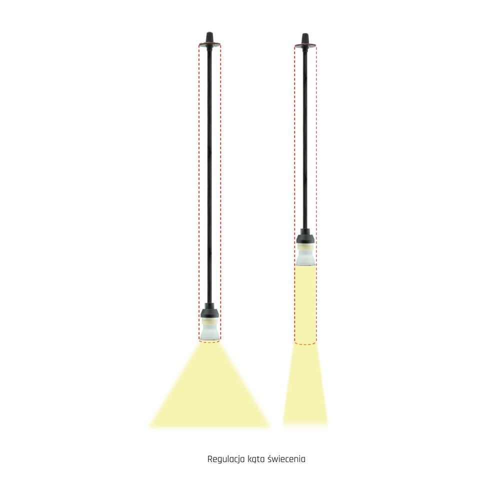 Spectrum Hanglamp - Zwart - Chloe Slim - GU11/MR11 Fitting - 40X500MM