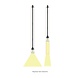 Spectrum voor de installateur Hanglamp - Zwart - Chloe Slim - GU11/MR11 Fitting - 40X500MM