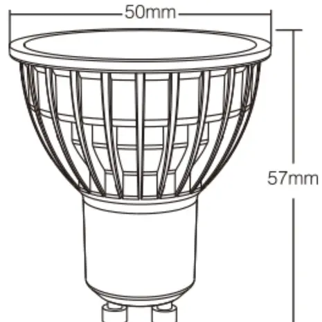 Mi-Light Led Spot GU10  - 4W 280Lm  - RGB+CCT | Zigbee 3.0 - Dimbaar Mi-Light Led Spot GU10  - 4W 280Lm  - RGB+CCT | Zigbee 3.0 - Dimbaar
