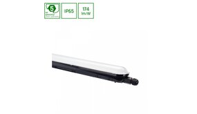 Spectrum voor de installateur: Betaalbare kwaliteit en veelzijdige LED-oplossingen LED Montagebalk IP65 - 120cm Zwart - Limea Gigant - 38W 6612Lm - 4000K 840 Helder wit | 120Gr - IK10 - 5 jaar garantie