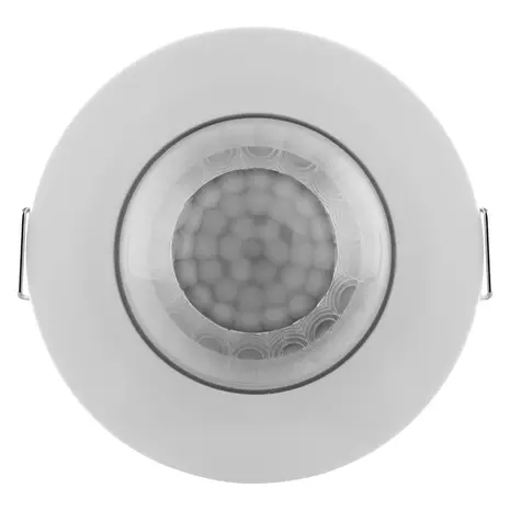 Ledvance Zakelijk: Professionele LED Verlichting & Armaturen | voor de installateur LED Inbouw Schemer & Bewegingssensor - Passieve infrarood (PIR) - Wit 82MM | IP20 - Zaagmaat 70MM - 6 Meter 360 Graden Detectie