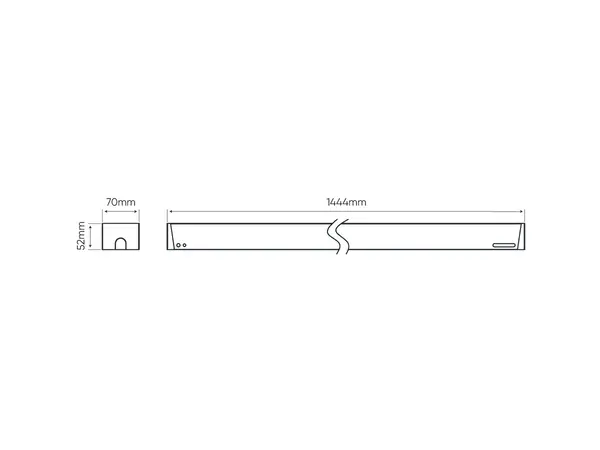 LED line PRIME  Linear - 60W - 4000K  -7800lm - 0-10V Dimbaar  - 60*110° - Zwart - 1444mm LED line PRIME  Linear - 60W - 4000K  -7800lm - 0-10V Dimbaar  - 60*110° - Zwart - 1444mm