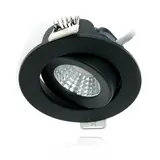LCB LED LED Mini  Inbouwspot IP65 - Zwart 62MM - 5W 450LM - 2700K 827 Warm Wit | Zaagmaat 52MM - Triac Dimbaar | 230v LCB LED LED Mini  Inbouwspot IP65 - Zwart 62MM - 5W 450LM - 2700K 827 Warm Wit | Zaagmaat 52MM - Triac Dimbaar | 230v