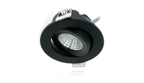 LCB LED LED Mini  Inbouwspot IP65 - Zwart 62MM - 5W 450LM - 2700K 827 Warm Wit | Zaagmaat 52MM - Triac Dimbaar | 230v LCB LED LED Mini  Inbouwspot IP65 - Zwart 62MM - 5W 450LM - 2700K 827 Warm Wit | Zaagmaat 52MM - Triac Dimbaar | 230v