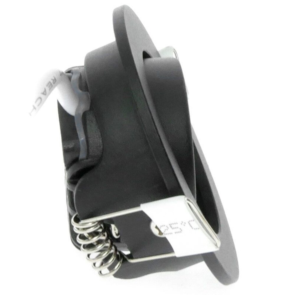 LCB LED LED Mini  Inbouwspot IP65 - Zwart 62MM - 5W 450LM - 2700K 827 Warm Wit | Zaagmaat 52MM - Triac Dimbaar | 230v LCB LED LED Mini  Inbouwspot IP65 - Zwart 62MM - 5W 450LM - 2700K 827 Warm Wit | Zaagmaat 52MM - Triac Dimbaar | 230v