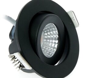 LCB LED Europe LED Mini Inbouwspot IP65 - Zwart 62MM - 5W 450LM - 2700K 827 Warm Wit | Zaagmaat 52MM - Triac Dimbaar | 230v LCB LED Europe LED Mini Inbouwspot IP65 - Zwart 62MM - 5W 450LM - 2700K 827 Warm Wit | Zaagmaat 52MM - Triac Dimbaar | 230v