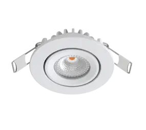LCB LED Europe  LED Mini Inbouwspot IP65 - Wit 62MM - 5W 450LM - 2700K 827 Warm Wit | Zaagmaat 52MM - Triac Dimbaar | 230V