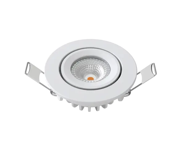 LCB LED LED Mini Inbouwspot IP65 - Wit 62MM - 5W 450LM - 2700K 827 Warm Wit | Zaagmaat 52MM - Triac Dimbaar | 230V