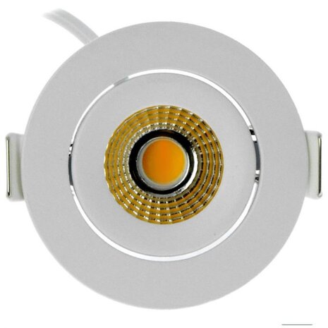 LCB LED Europe LED Mini Inbouwspot IP65 - Wit 62MM - 5W 450LM - 2700K 827 Warm Wit | Zaagmaat 52MM - Triac Dimbaar | 230V LCB LED Europe LED Mini Inbouwspot IP65 - Wit 62MM - 5W 450LM - 2700K 827 Warm Wit | Zaagmaat 52MM - Triac Dimbaar | 230V