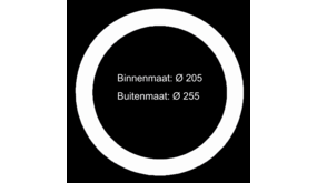 LCB LED Verloopring - Opvulring - Wit - Ø205MM - Ø255MM