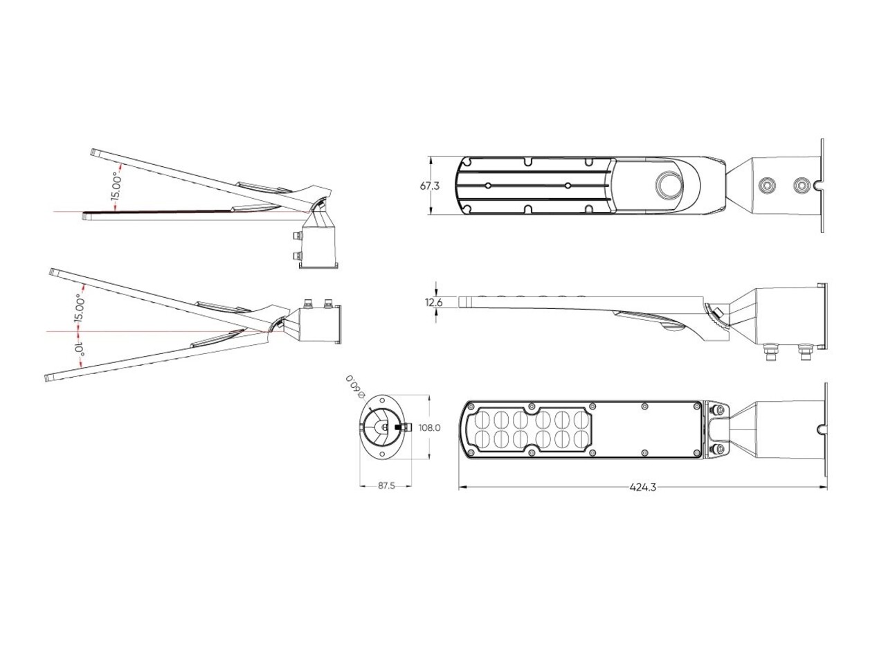 LED line verlichting - Betaalbare Professionele LED Oplossingen LED Straatlamp IP66 - Flamingo Zwart - 100W 10000Lm - 4000K 840 Koel Wit - Diameter 60mm LED line verlichting - Betaalbare Professionele LED Oplossingen LED Straatlamp IP66 - Flamingo Zwart - 100W 10000Lm - 4000K 840 Koel Wit - Diameter 60mm