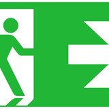 Macbright TIC Noodverlichting Toebehoren | TIC-Picto-A Pictogram Man Pijl Rechts/ Links