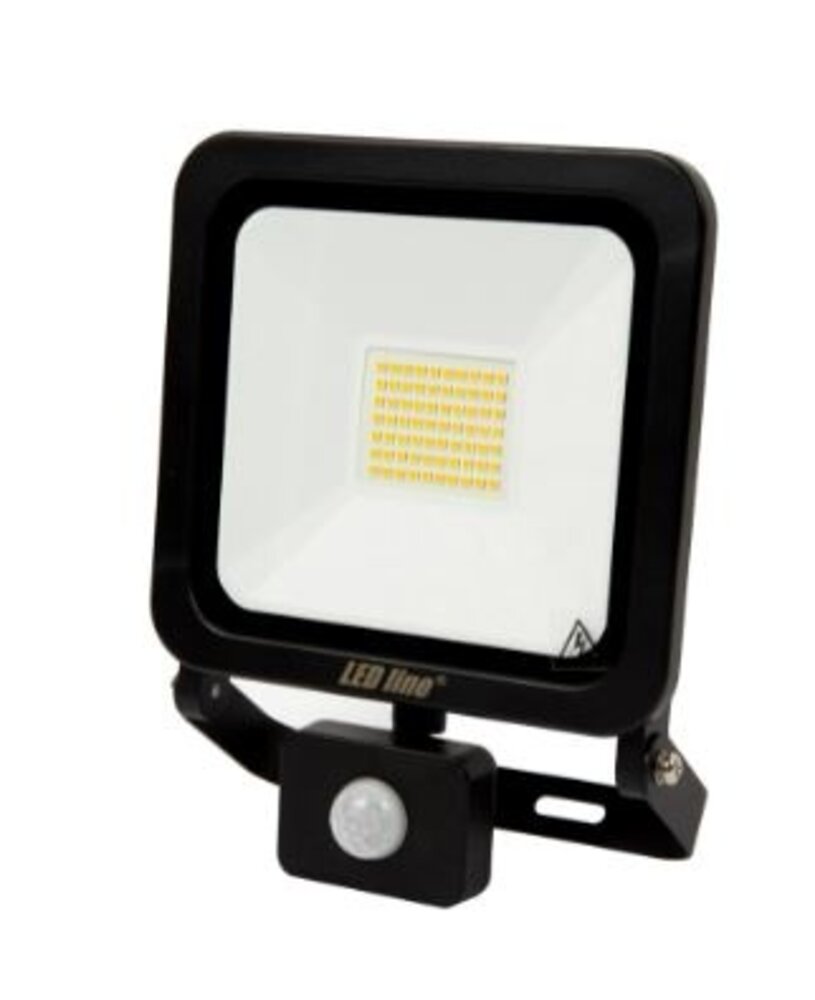 LED line verlichting - Betaalbare Professionele LED Oplossingen LED Schijnwerper sensor - Zwart  PHOTON - 30W 3000Lm  4000K 840 Helder Wit  | Bewegingssensor & Schemersensor