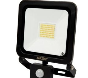 LED line verlichting - Betaalbare Professionele LED Oplossingen LED Schijnwerper sensor - Zwart  PHOTON - 30W 3000Lm  4000K 840 Helder Wit  | Bewegingssensor & Schemersensor