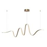 Lucide LAMBADA - Hanglamp - LED Dimb. - 1x33W 2700K/3200K - Mat Goud / Messing Lucide LAMBADA - Hanglamp - LED Dimb. - 1x33W 2700K/3200K - Mat Goud / Messing