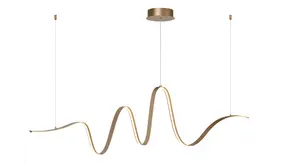 Lucide LAMBADA - Hanglamp - LED Dimb. - 1x33W 2700K/3200K - Mat Goud / Messing