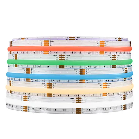 LCB LED Europe LED Strip FCOB- 5m- 12mm- 24V 80W 16W/m- 960leds p/m- RGB+CCT- IP30 LCB LED Europe LED Strip FCOB- 5m- 12mm- 24V 80W 16W/m- 960leds p/m- RGB+CCT- IP30