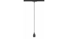 Spectrum 3-Fase Spanningsrail Pendel fitting Zwart | E27 Fitting met pendel 1 Meter - 3 phase