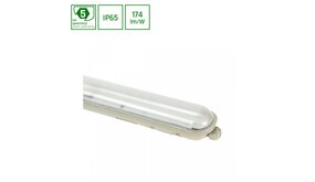 Spectrum LED Montagebalk IP65 - 120CM Grijs - Limea Gigant Sensor - 38W 6498Lm - 840 Koel Wit |  IK10 - MV Bewegingssensor