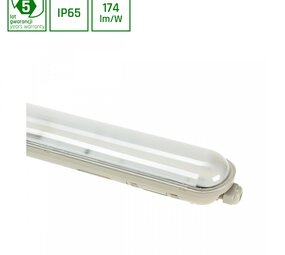 Spectrum voor de installateur LED Montagebalk IP65 - 120CM Grijs - Limea Gigant Sensor - 38W 6498Lm - 840 Koel Wit |  IK10 - MV Bewegingssensor