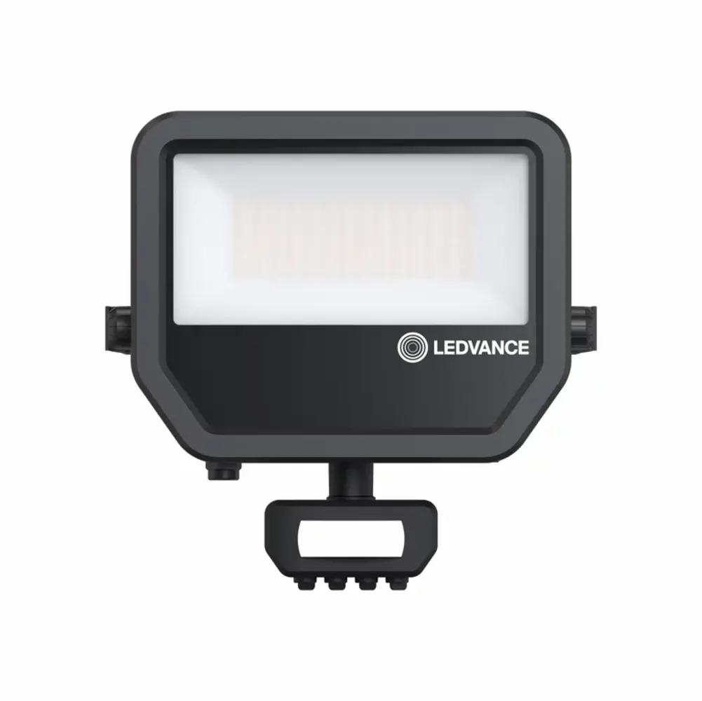 Ledvance Zakelijk: Professionele LED Verlichting & Armaturen | voor de installateur LED Breedstraler IP66 - Sensor Zwart - 41W 6000Lm - 4000k 840 Helder Wit | IK07  Schemer en Bewegingssensor - 1M aansluitkabel