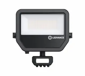 Ledvance Zakelijk: Professionele LED Verlichting & Armaturen LED Breedstraler IP66 - Sensor Zwart - 41W 6000Lm - 4000k 840 Helder Wit | IK07  Schemer en Bewegingssensor - 1M aansluitkabel