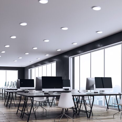 Spectrum LED Downlight - Plafondlamp Inbouw/ Opbouw IP20 - 18W 1900Lm - 4000K 840 Helder Wit  |  Incl. Veerklemsysteem Spectrum LED Downlight - Plafondlamp Inbouw/ Opbouw IP20 - 18W 1900Lm - 4000K 840 Helder Wit  |  Incl. Veerklemsysteem